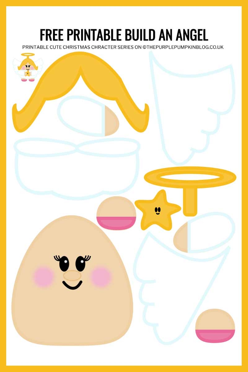cut out angel template printable free