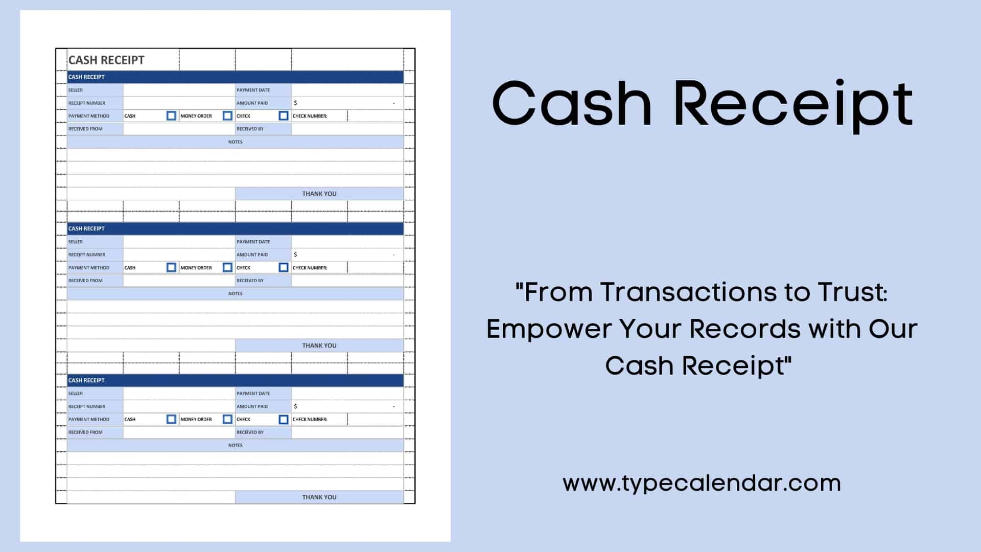 printable payment receipt template