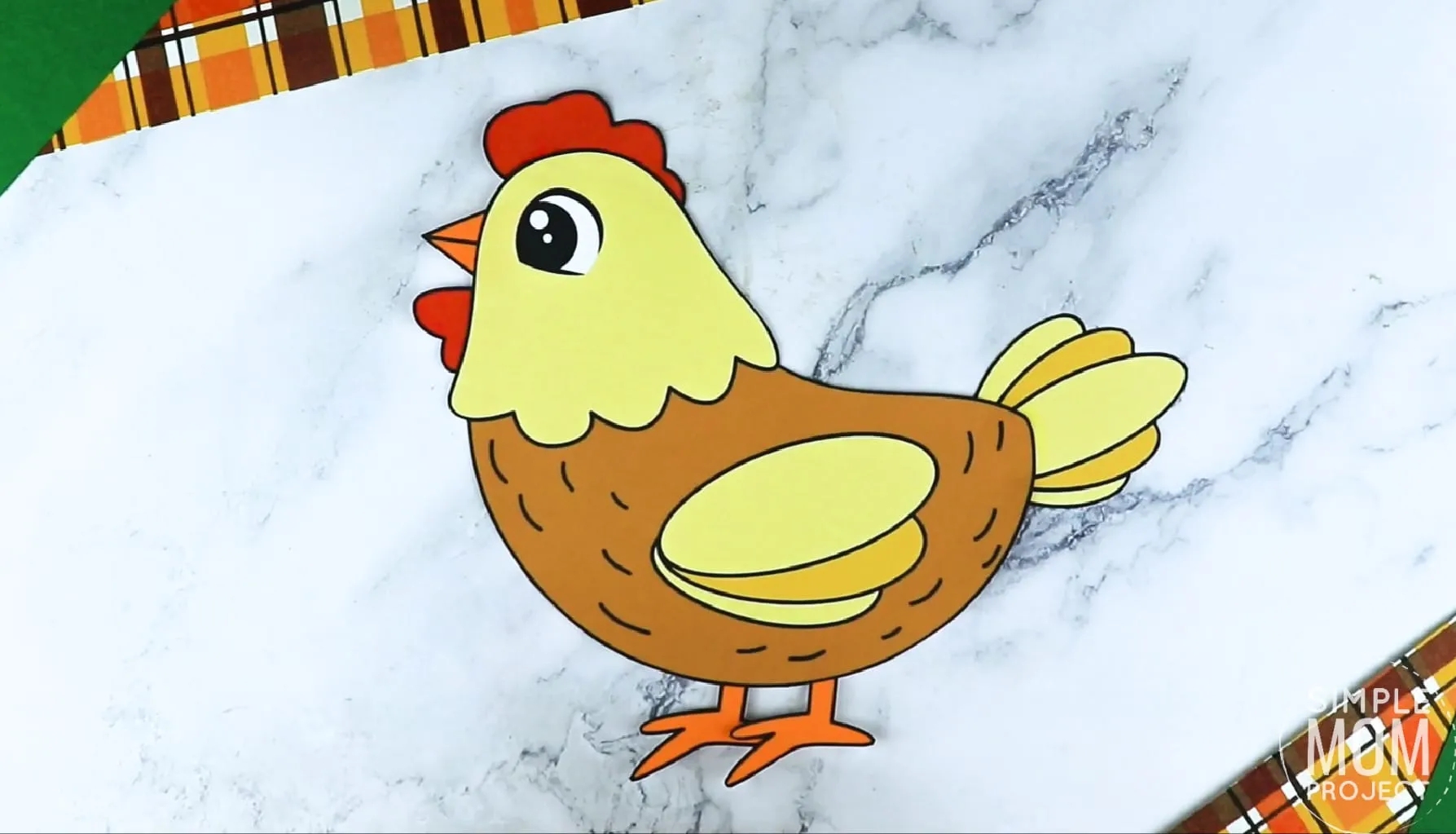 Free Printable Chicken Craft Template Simple Mom Project