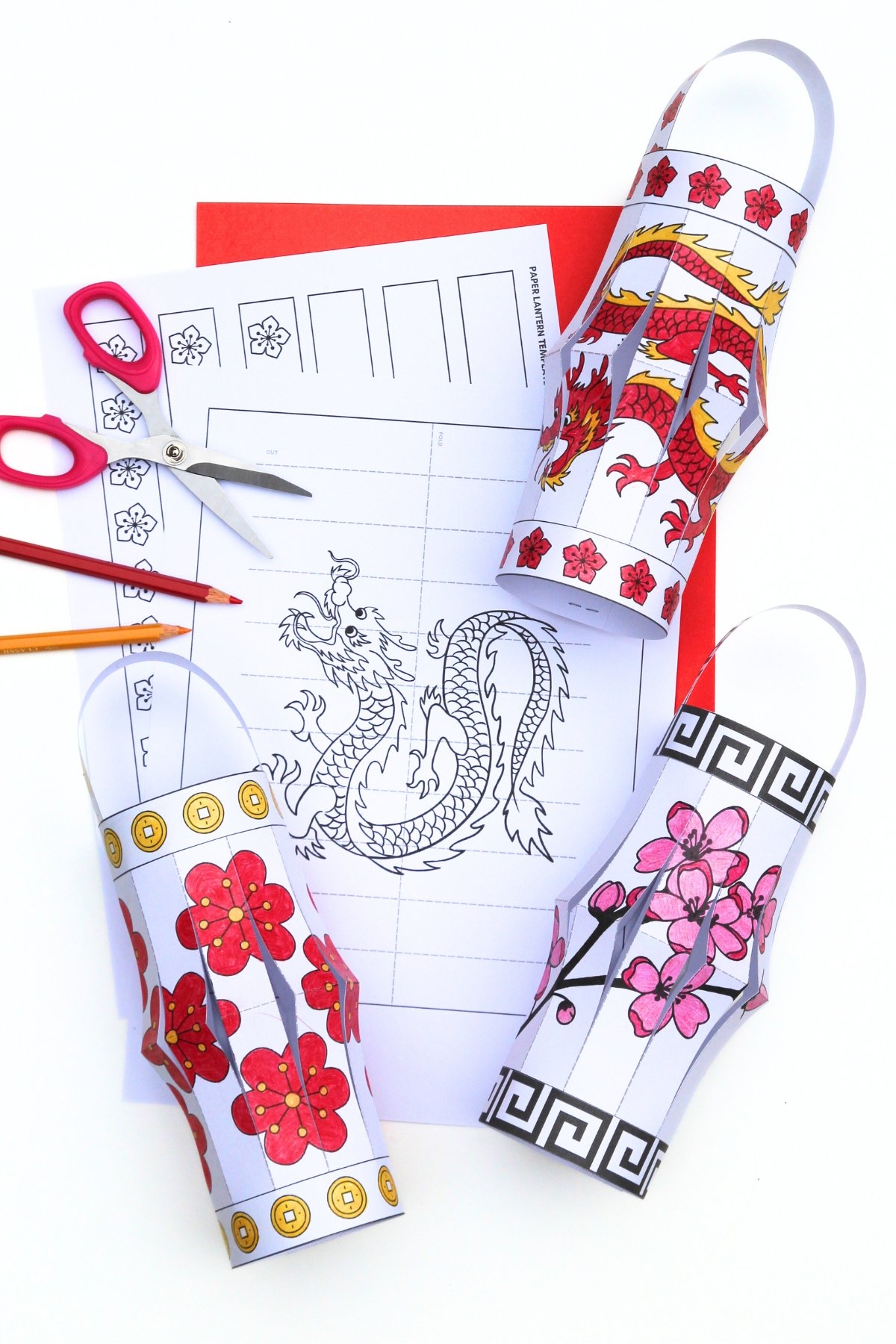 printable lantern template