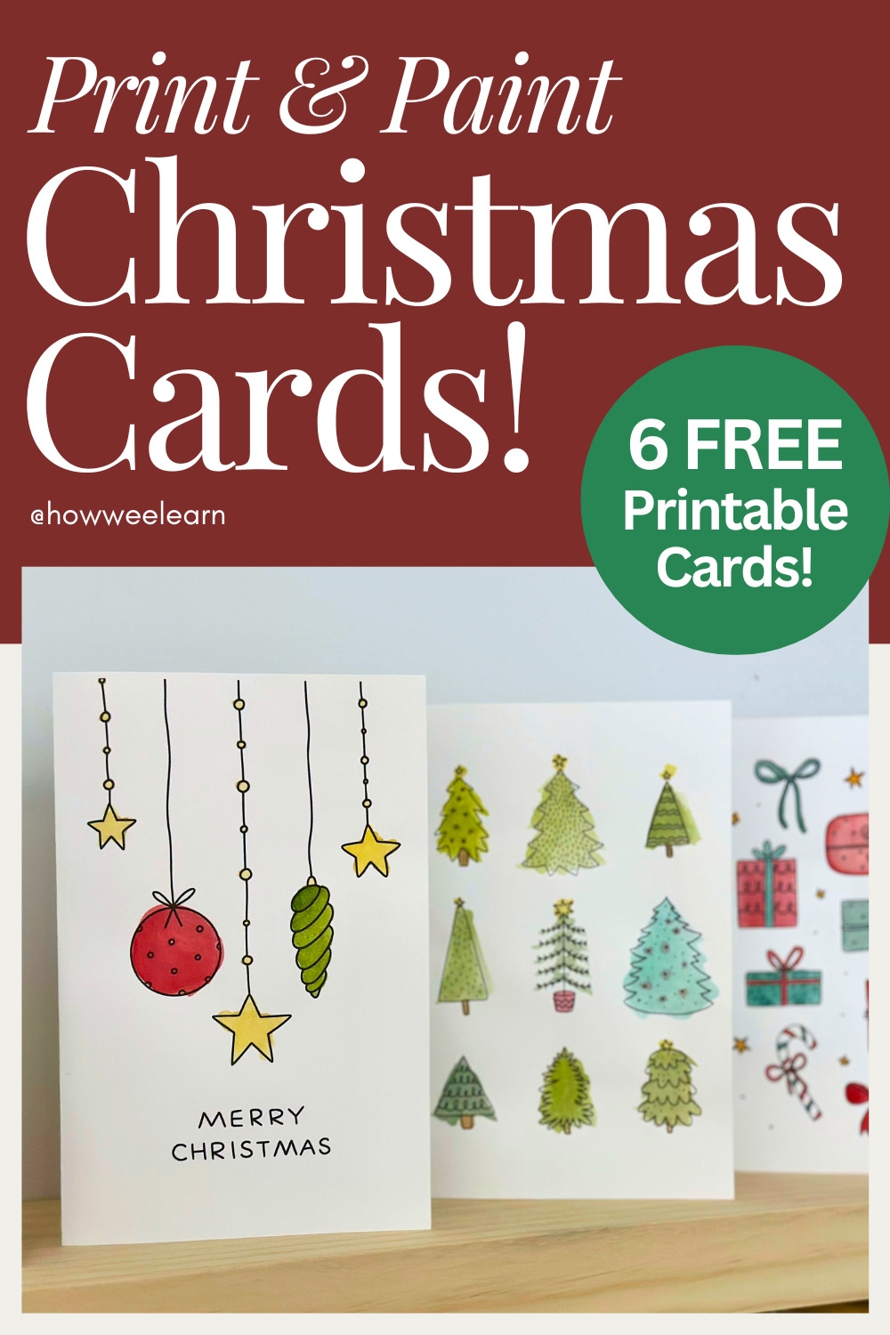 free printable xmas cards template
