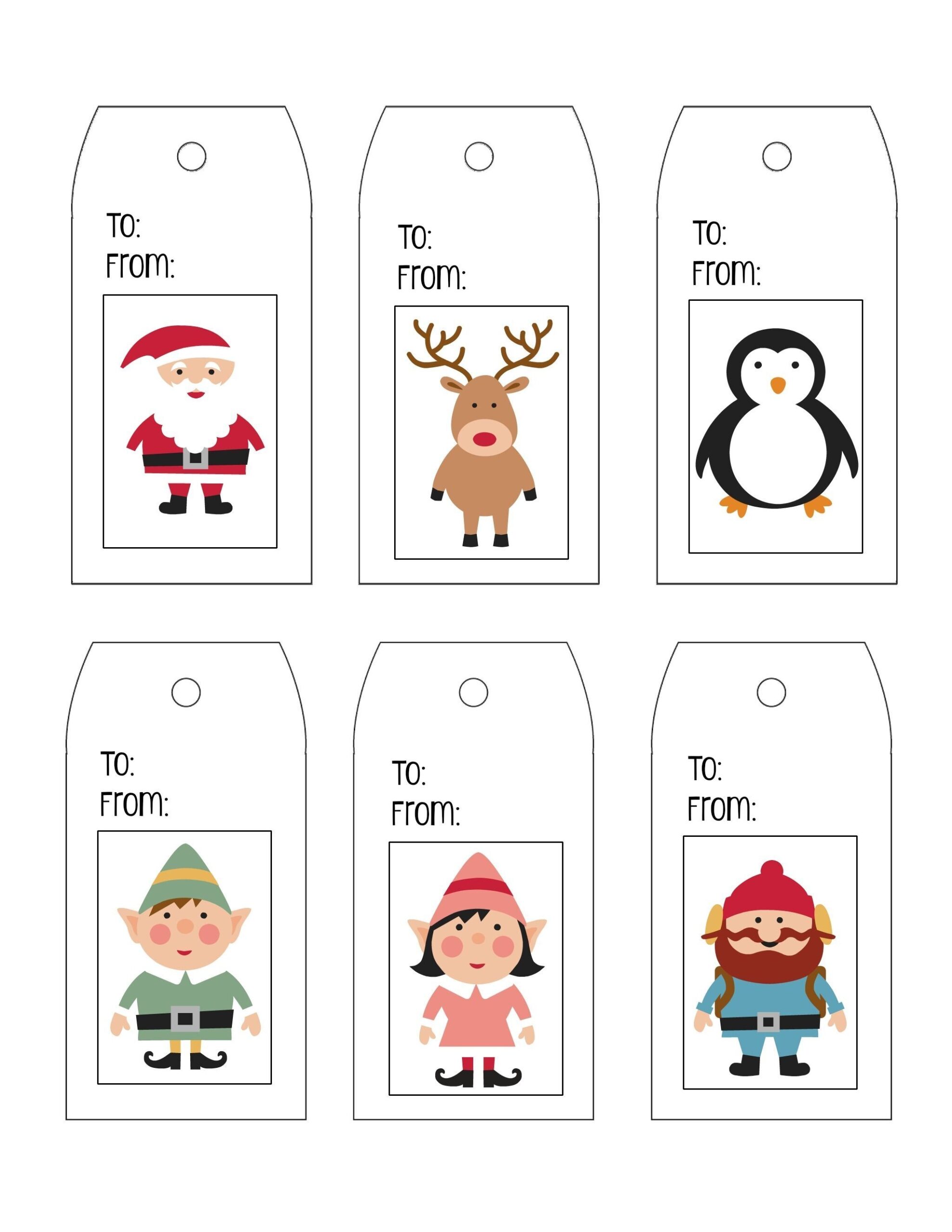 Free Printable Christmas Gift Tags Templates Printable Party Favors