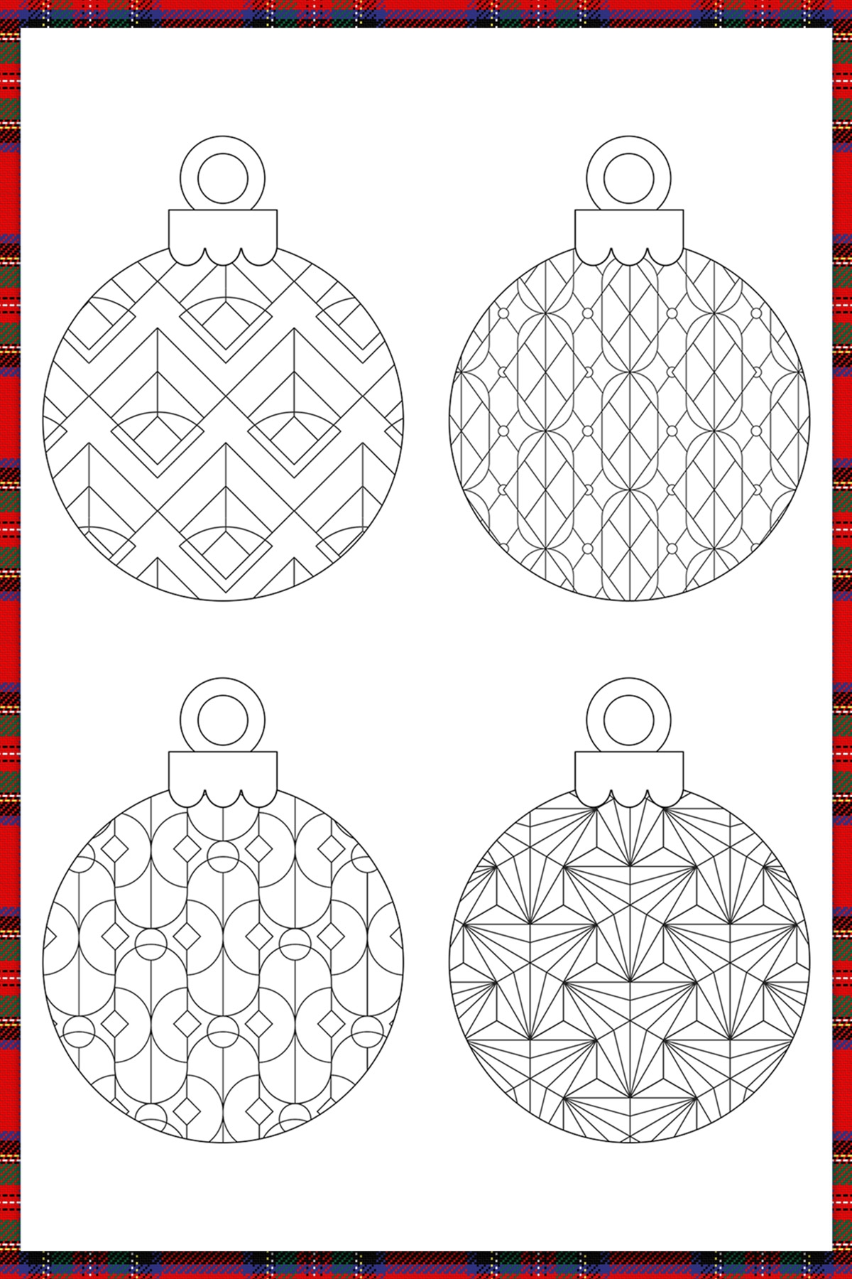 Free Printable Christmas Ornaments For Coloring