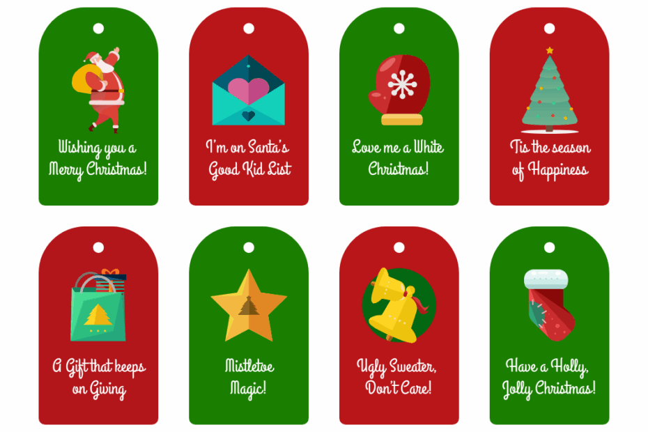 Free Printable Christmas Tags Venngage