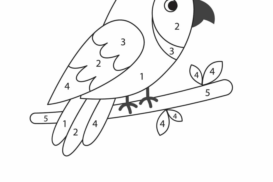 Free Printable Color By Number Worksheets For Kindergarten Tulamama