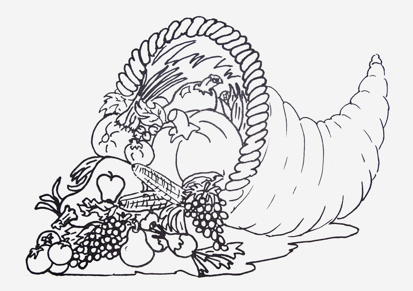 free printable coloring thanksgiving pages