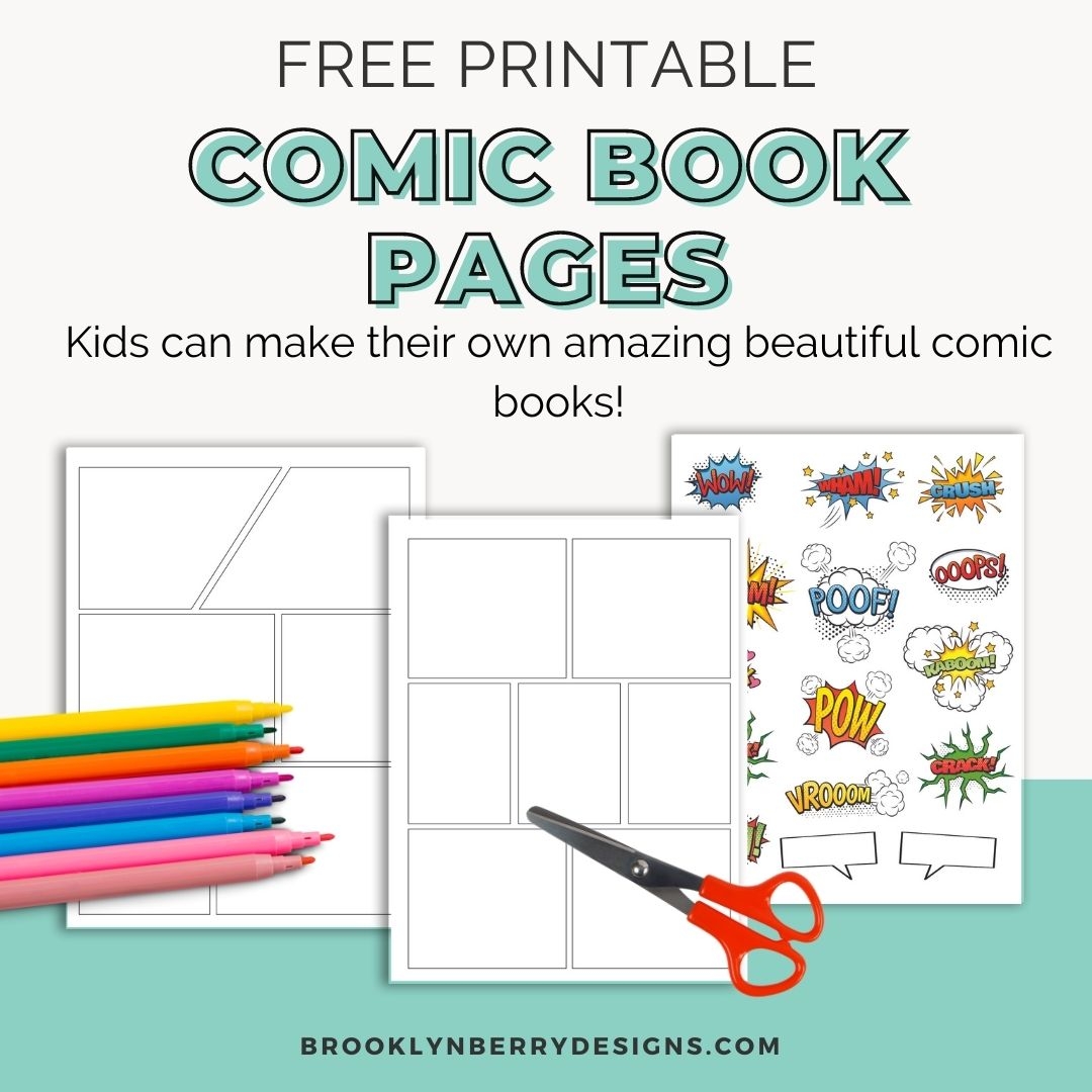 printable comic paper
