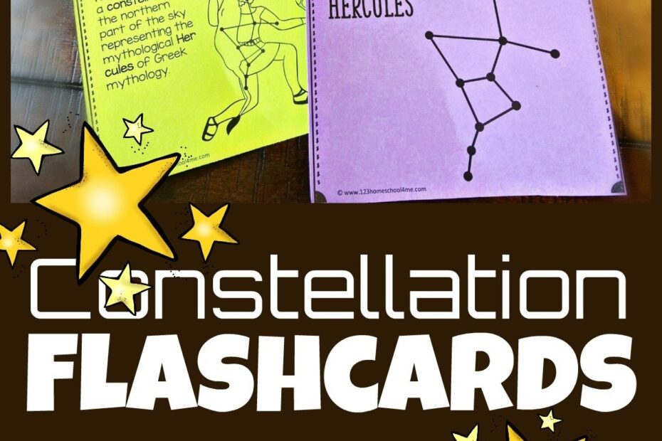FREE Printable Constellation Flashcards