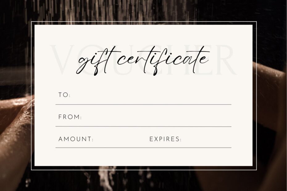 Free Printable Customizable Spa Gift Certificate Templates Canva