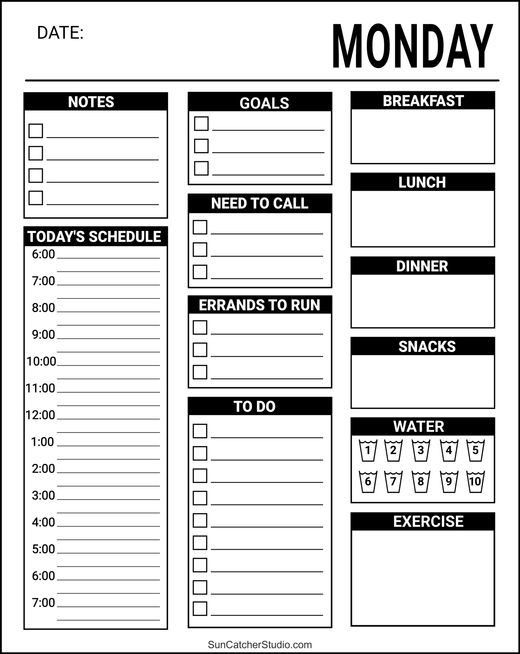 free printable planner pdf