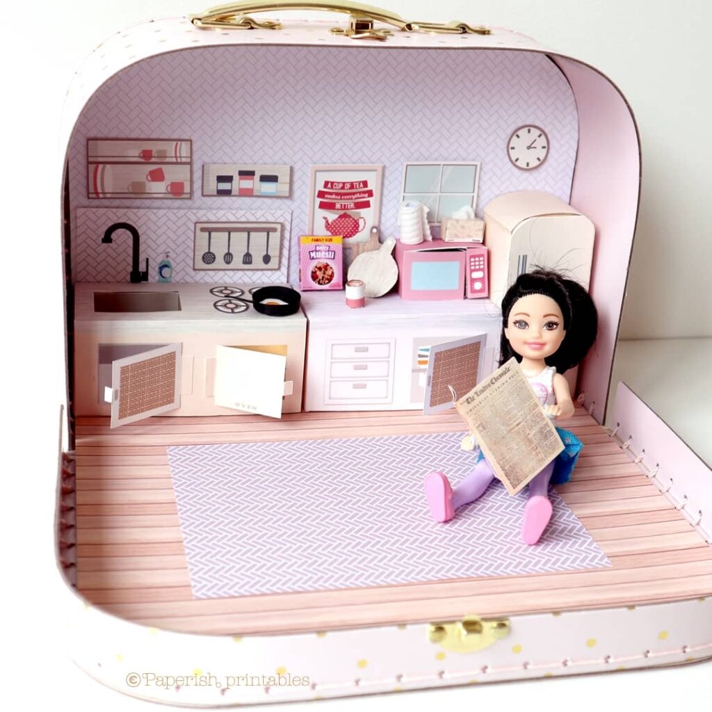 Free Printable Dollhouse Rugs How To Make Miniatures On A Budget Paperish Printables Miniature Printables