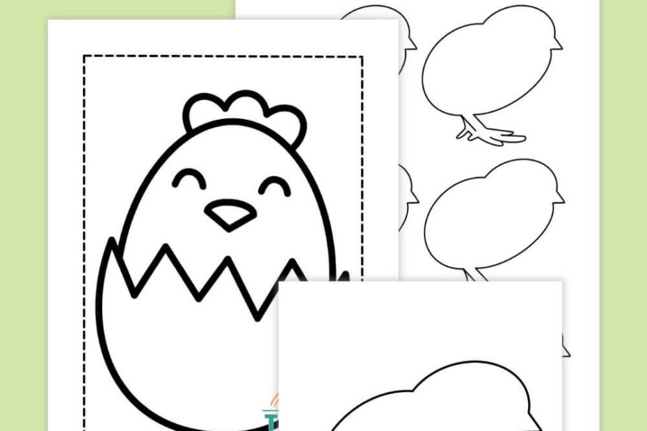 Free Printable Easter Chick Template U0026 Coloring Pages Lil Tigers