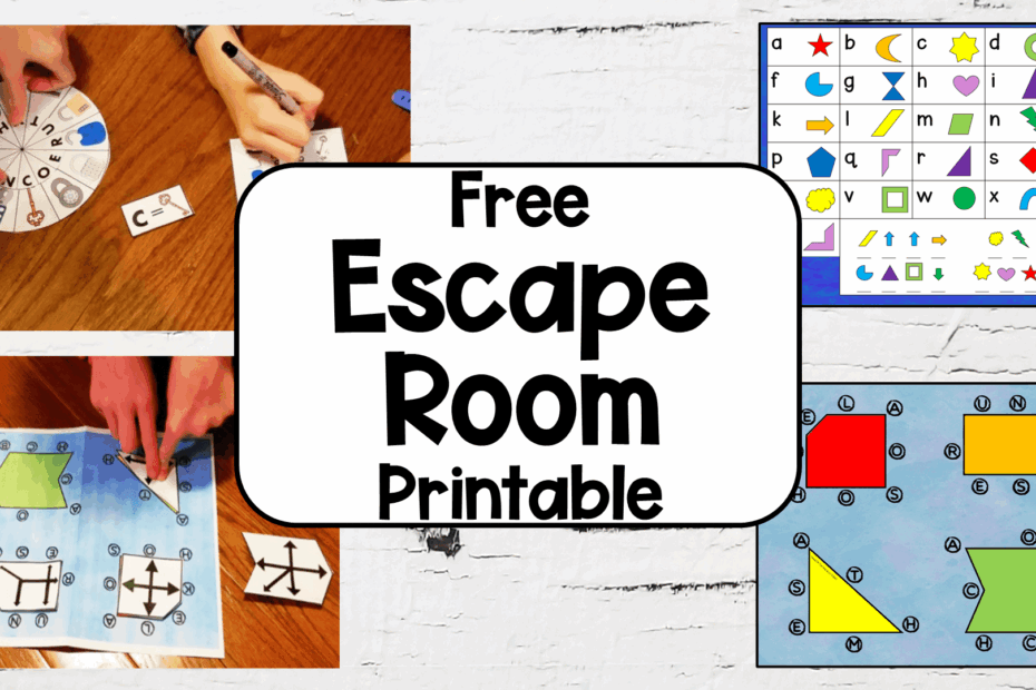 Free Printable Escape Room For Kids