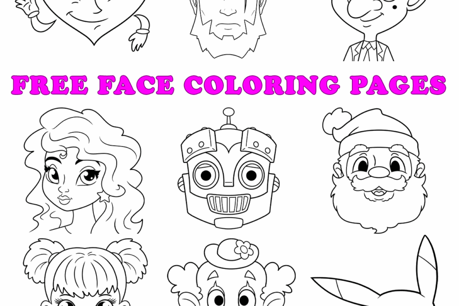 Free Printable Face Coloring Pages For Kids