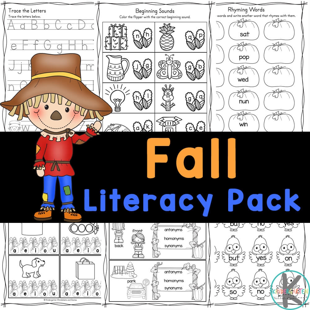 fall worksheets for preschoolers