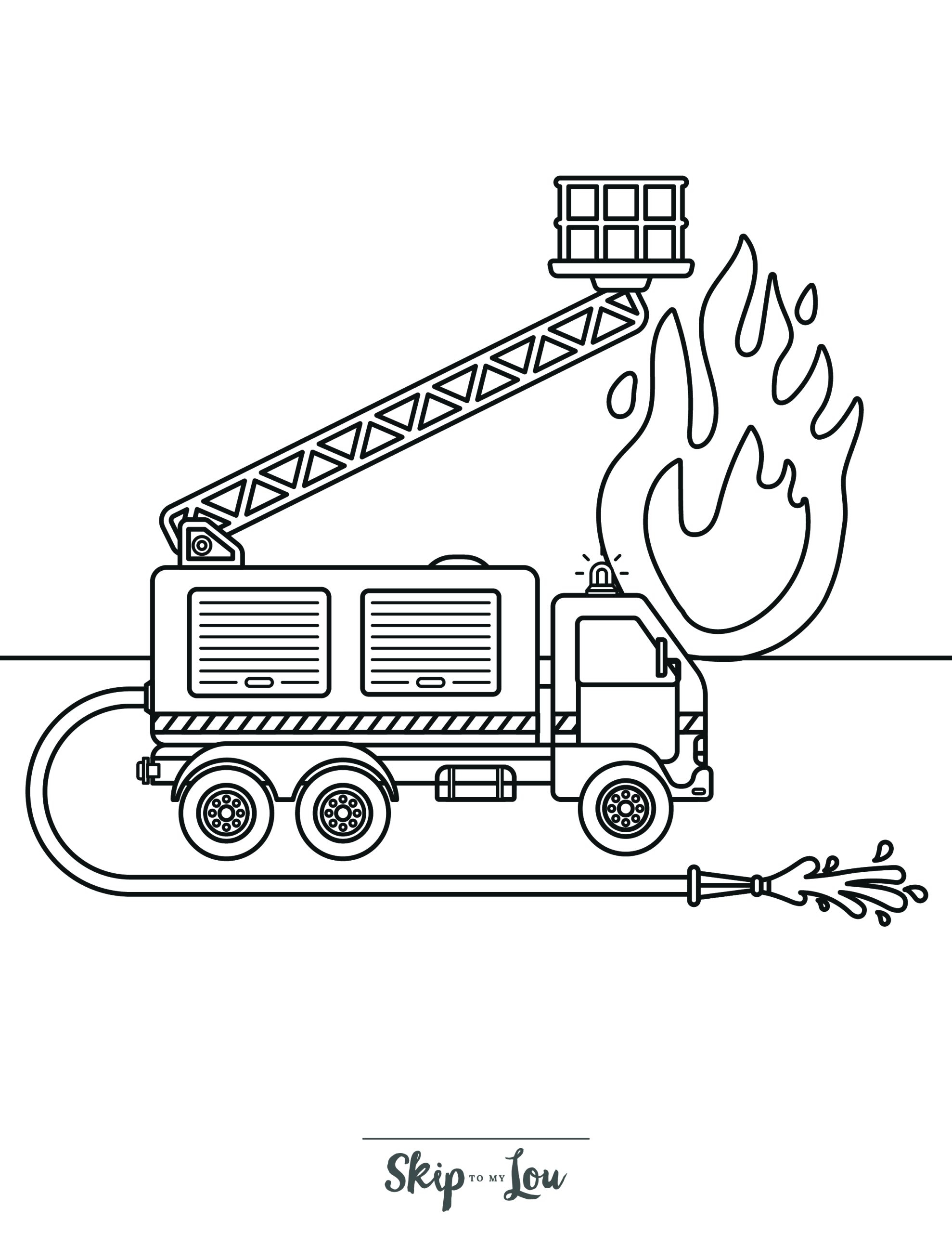 printable coloring pages of trucks