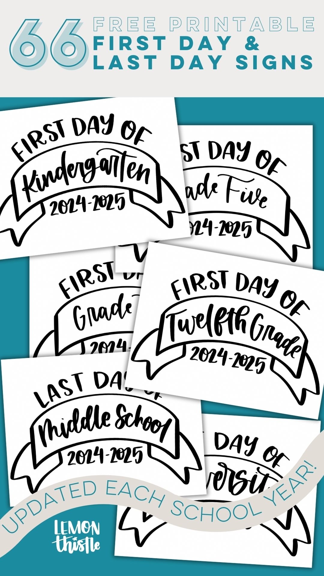 first day of school printable sign