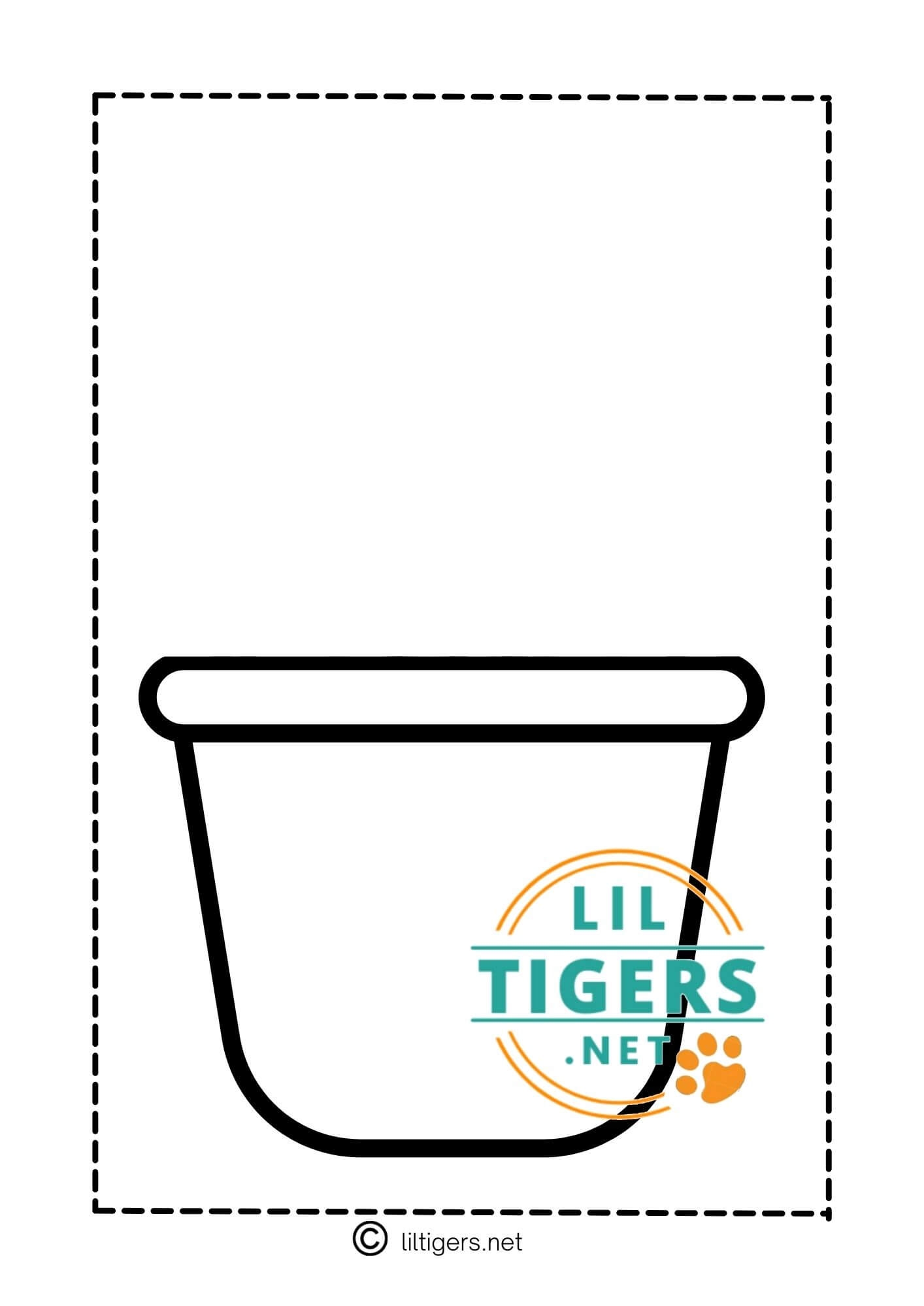 Free Printable Flower Pot Template Lil Tigers