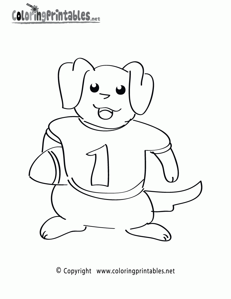 printable football player coloring pages