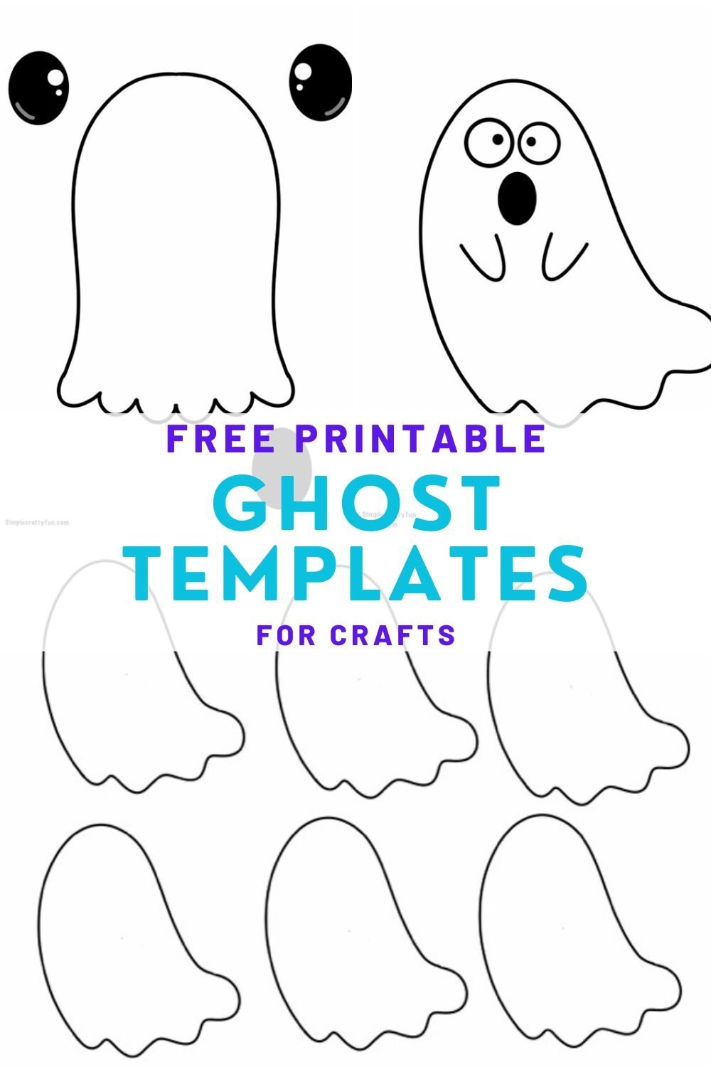 Free Printable Ghost Crafts 