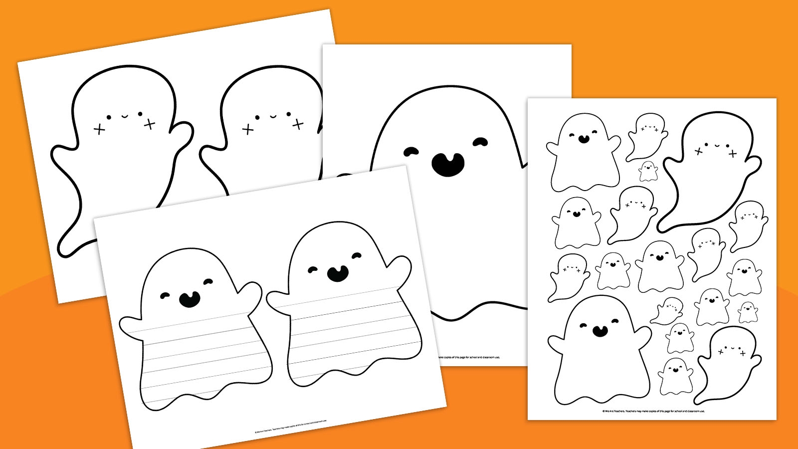 free printable halloween ghost templates