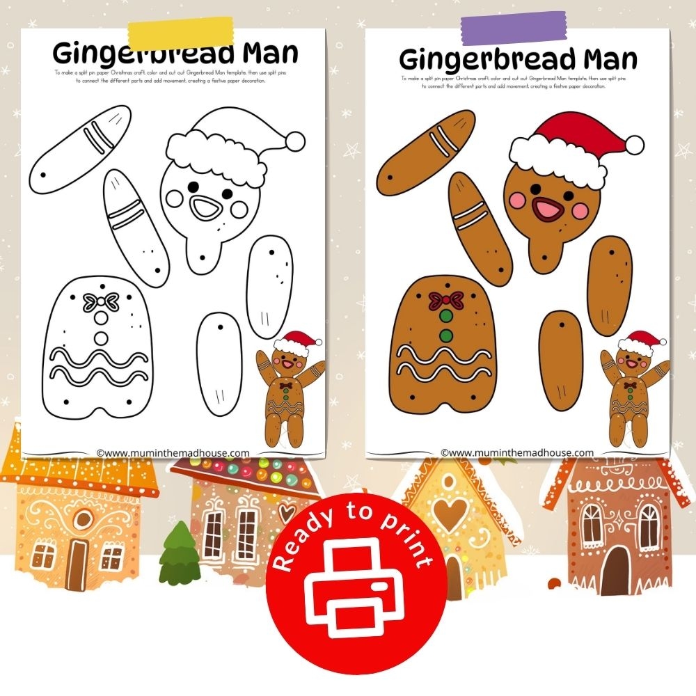 gingerbread man printable