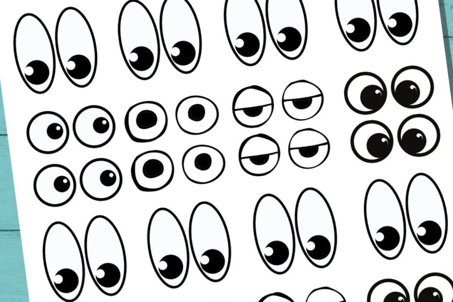Free Printable Googly Eyes Tons Of Sizes