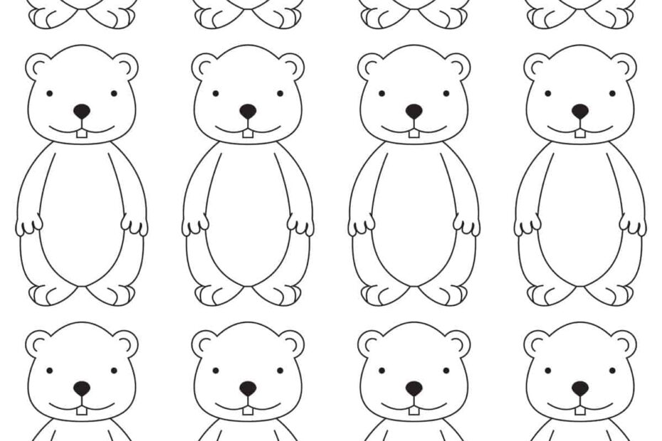 Free Printable Groundhog Craft Skip To My Lou Worksheets Library