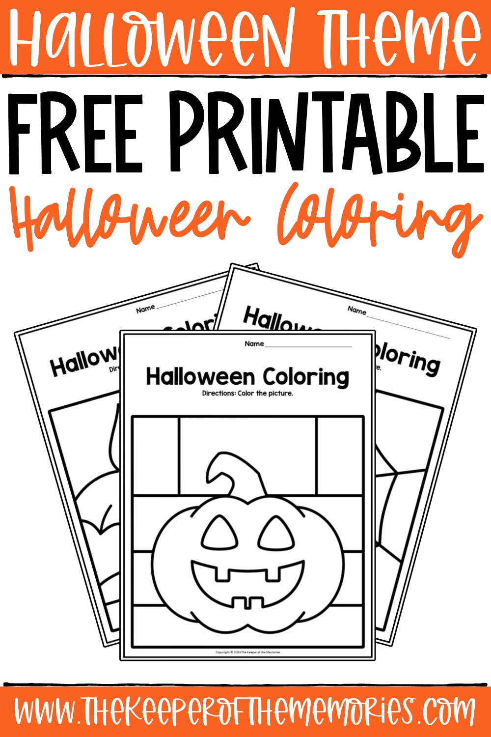 printable color pages halloween