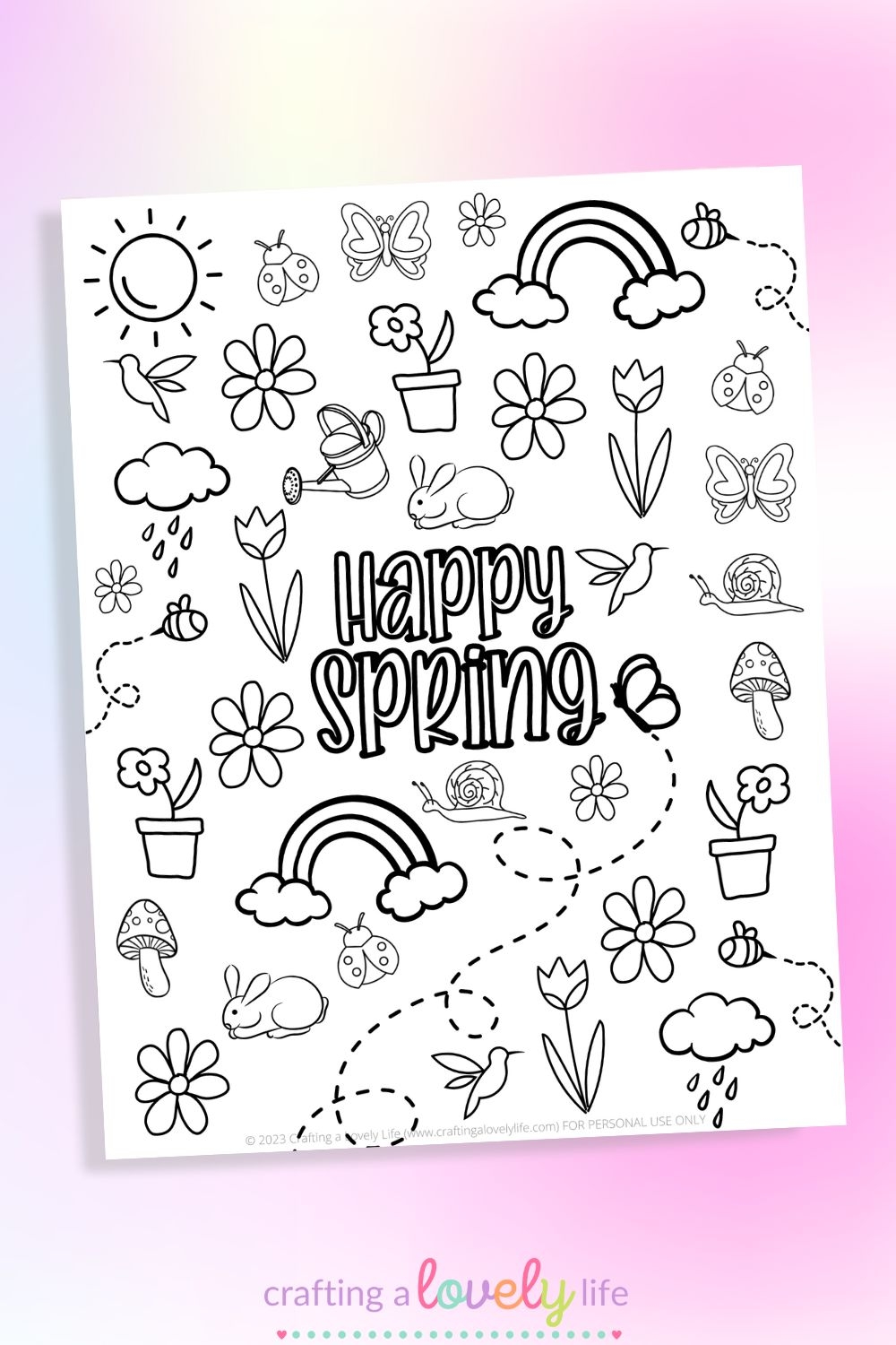 free printable springtime coloring pages