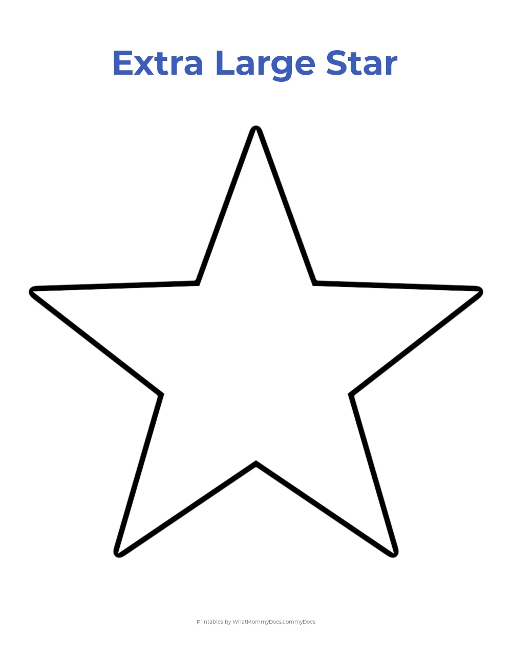 free template of stars printable