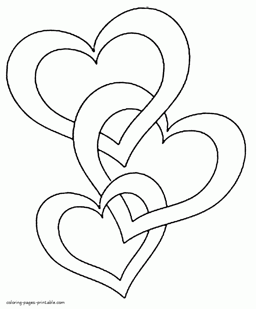 heart coloring pages printable