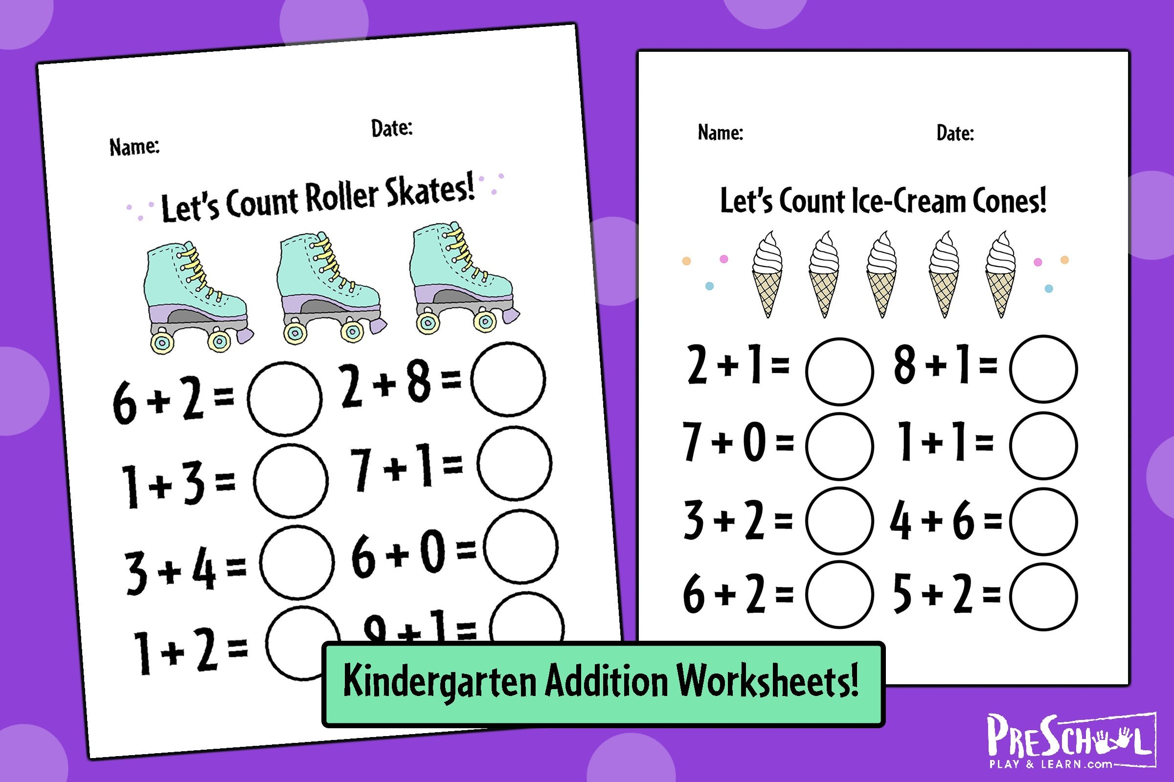 free printable addition sheets