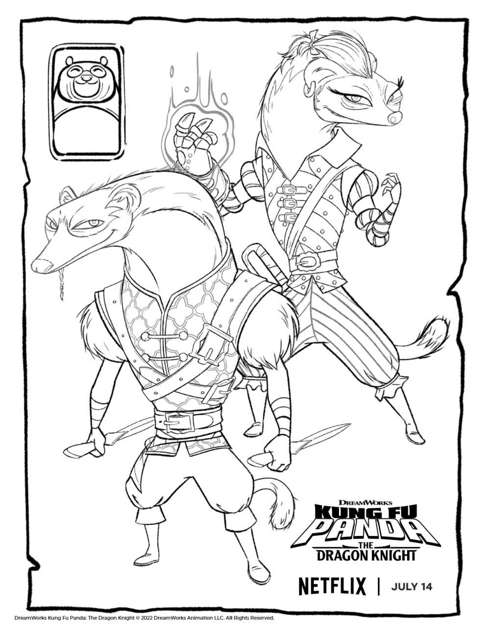 kung fu panda coloring pages tigress