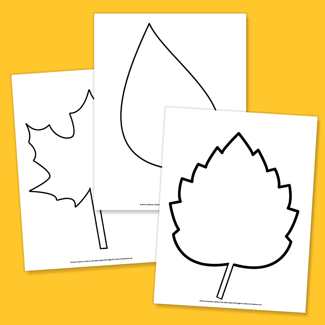 printable leaf template