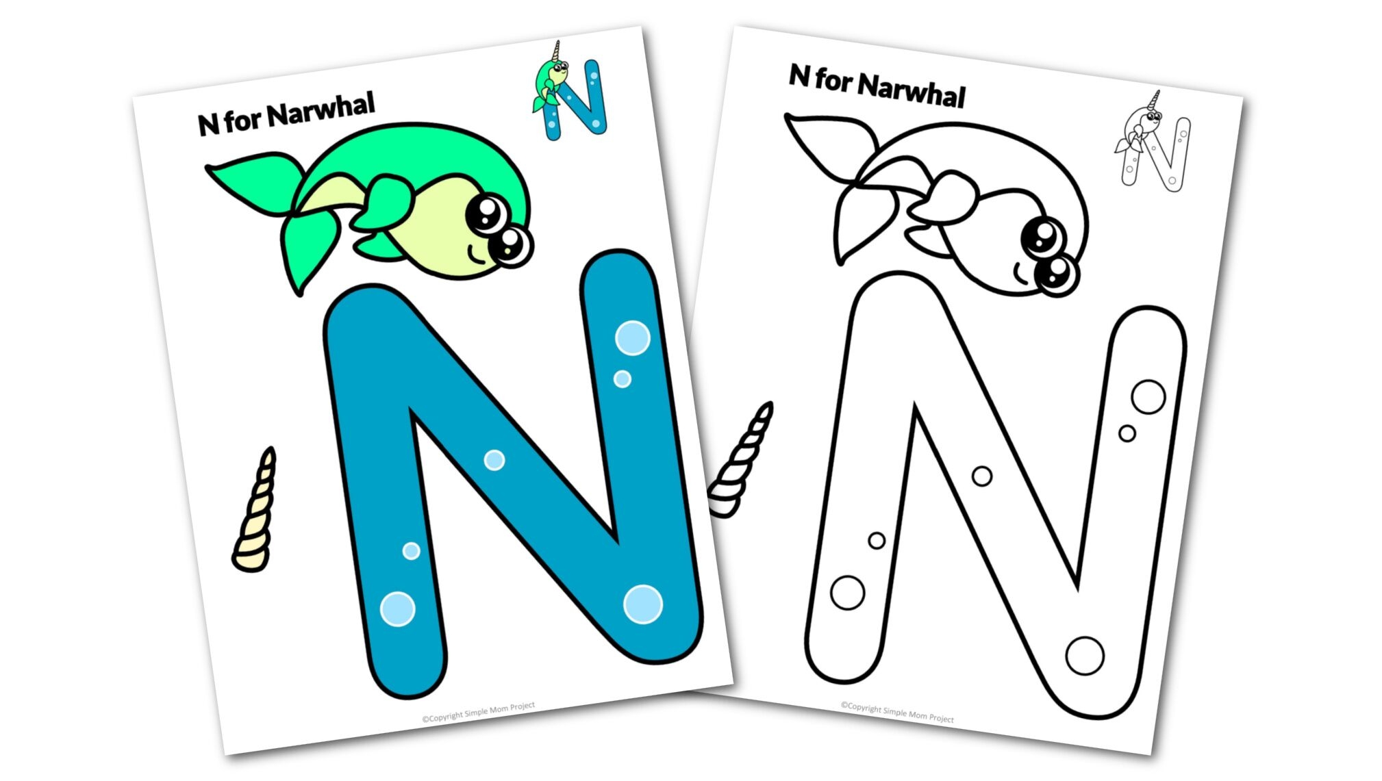 printable letter n craft template