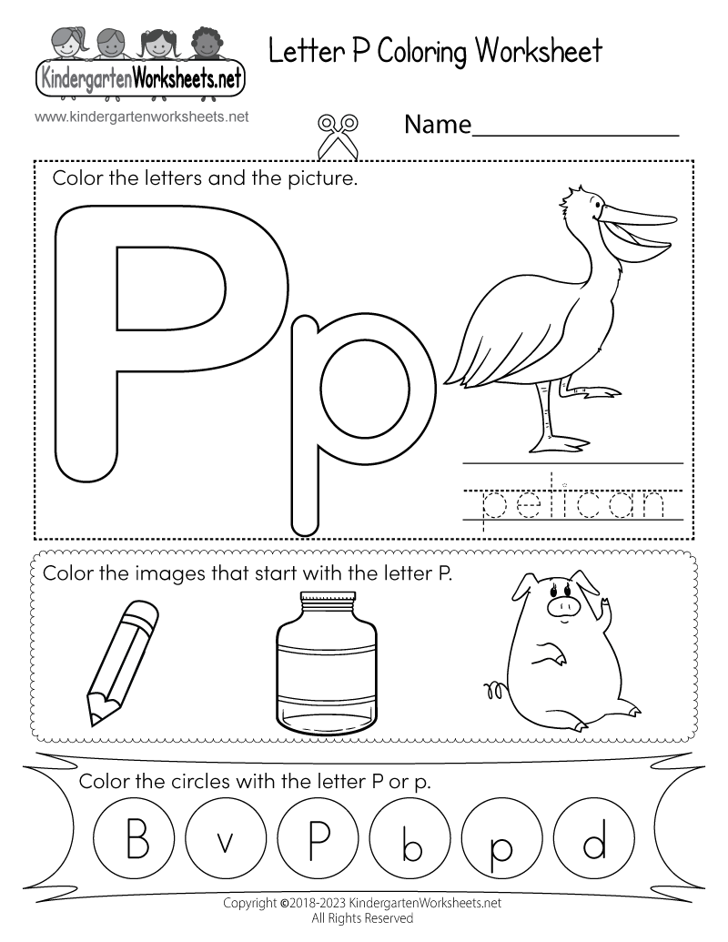 letter p printable