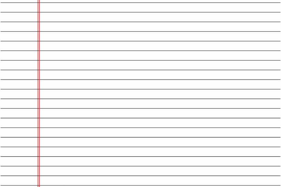 Free Printable Lined Paper Handwriting Notebook Templates