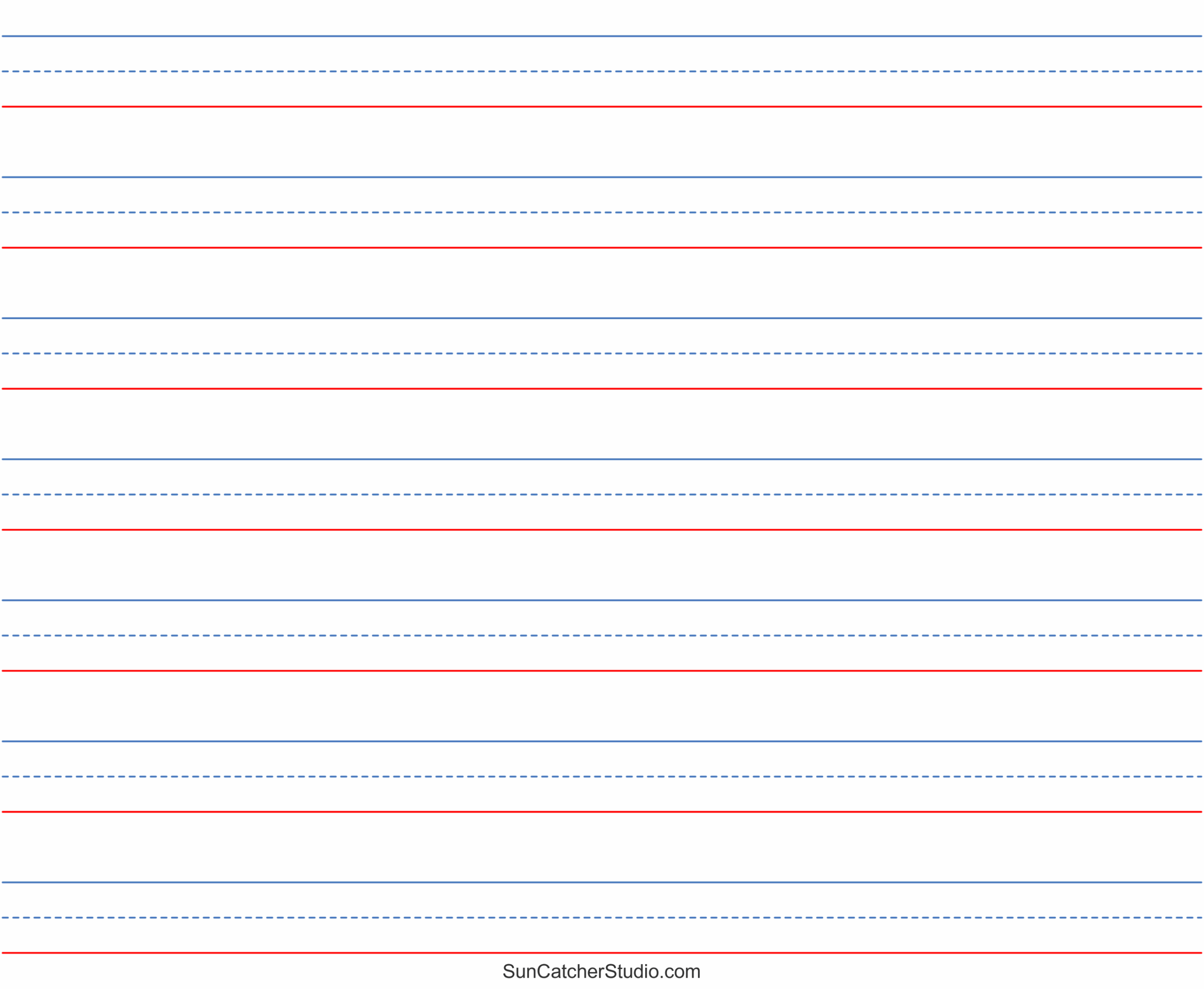 free printable wide ruled lined paper