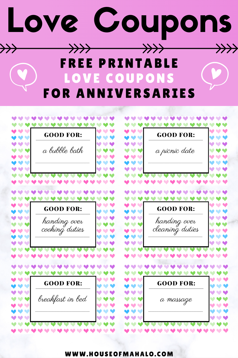 Free Printable Love Coupons U0026 Date Night Coupons