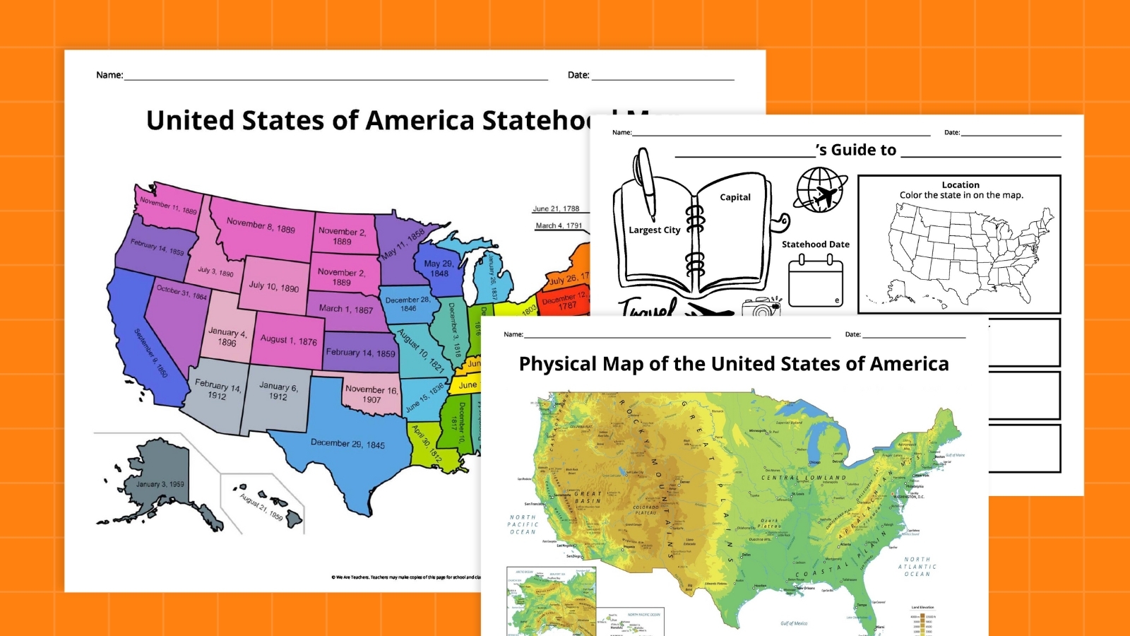 printable map of the united states