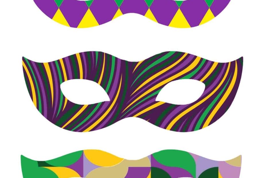Free Printable Mardi Gras Masks For The Love Of Food