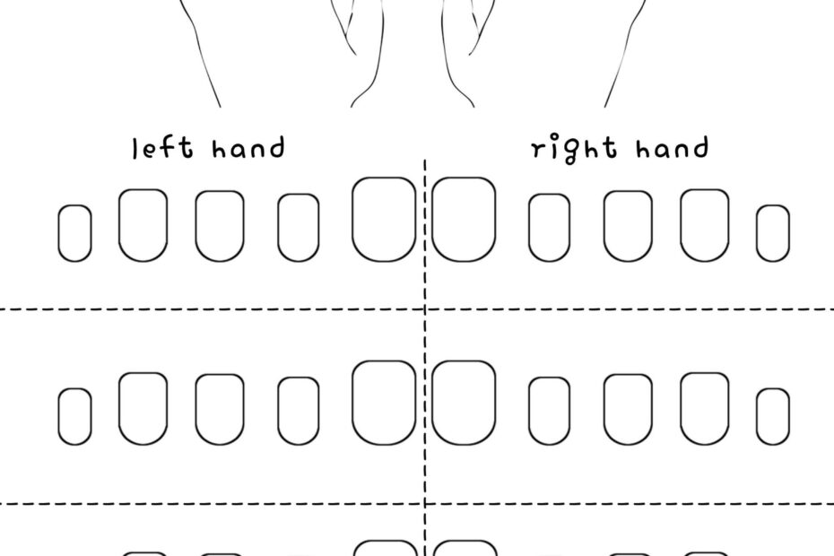 Free Printable Nail Art Template Worksheets Library