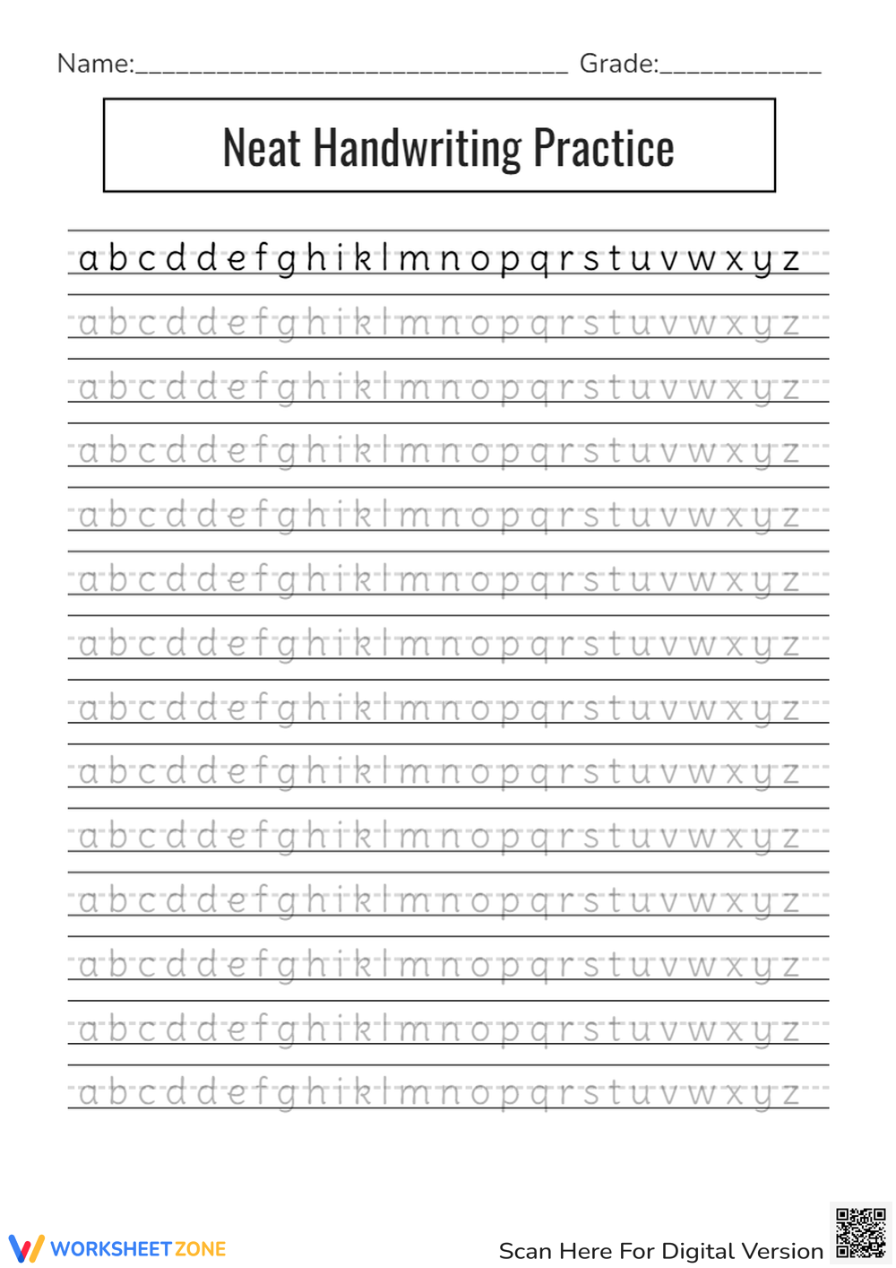 practice handwriting printables