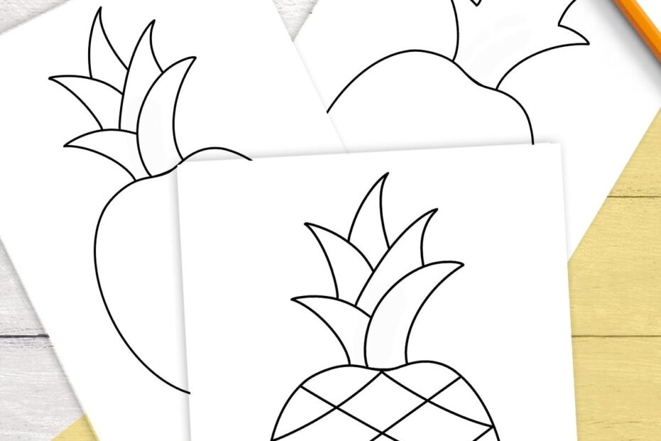 Free Printable Pineapple Templates U0026 Outlines