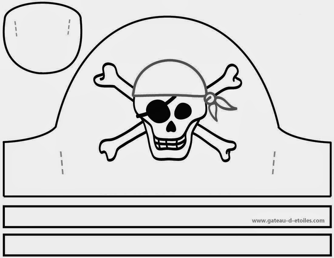 Free Printable Pirate Hat Also With Template Oh My Fiesta In 