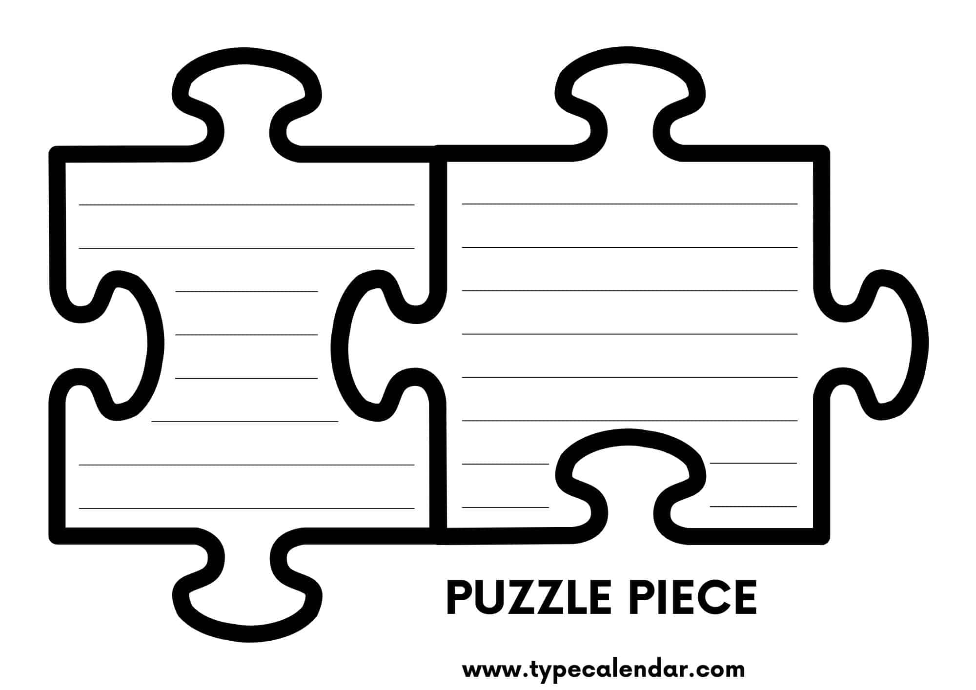 puzzle pieces template download