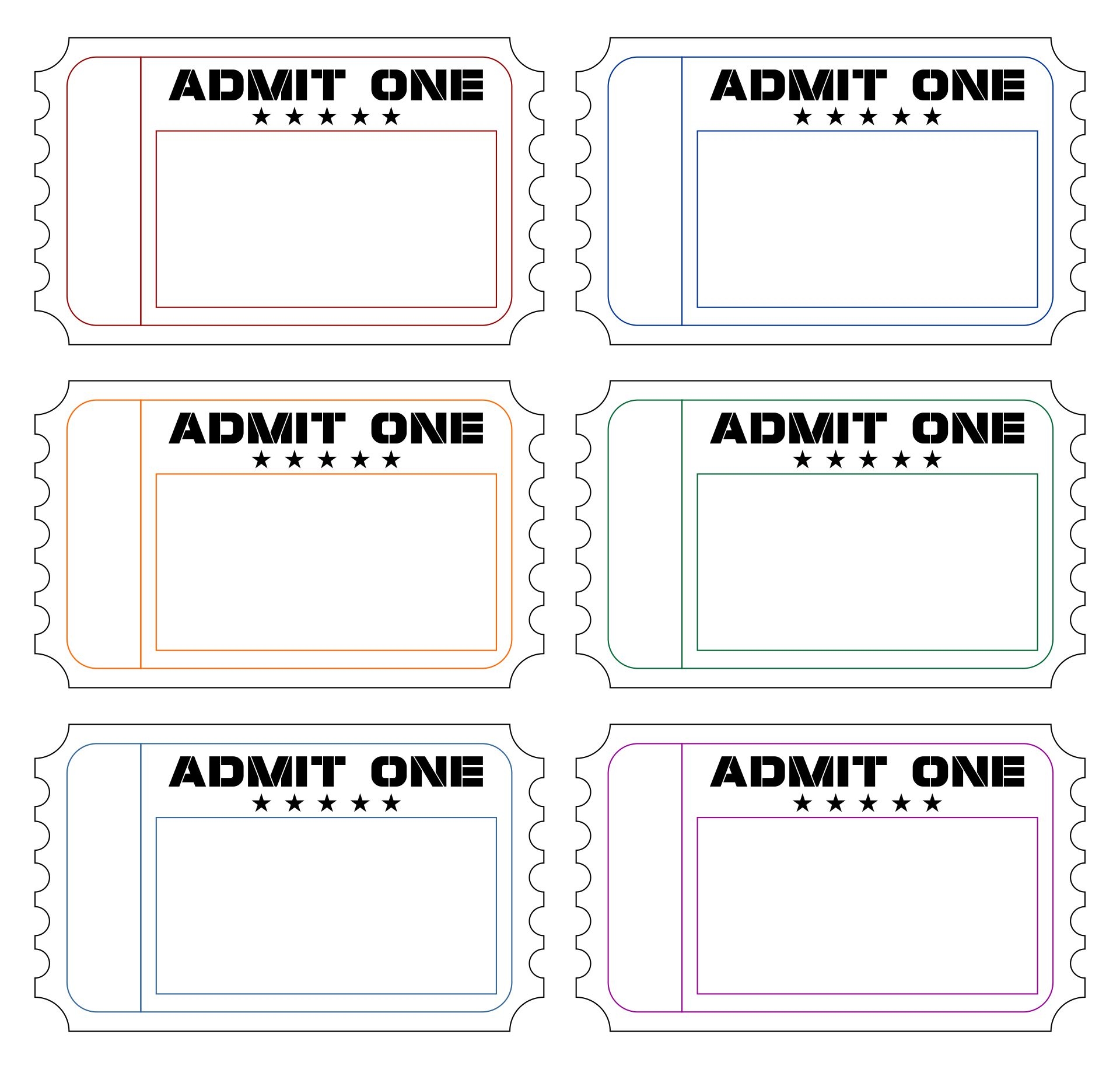 Free Printable Raffle Ticket Templates Blank Downloadable PDFs 