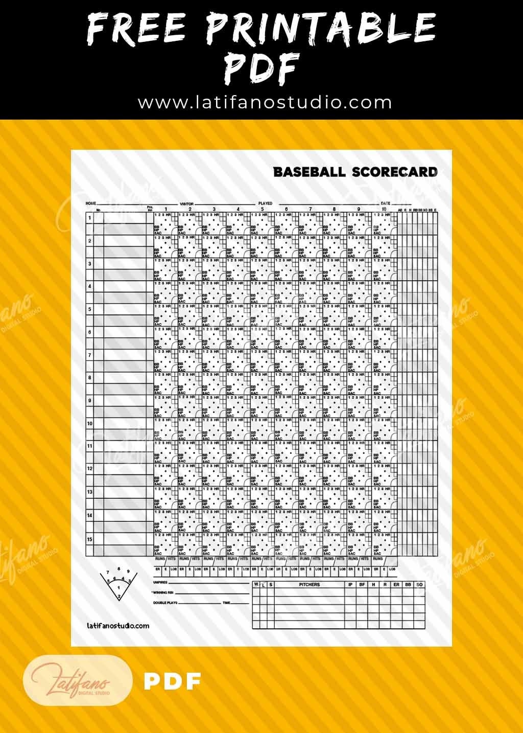 printable baseball scorecard