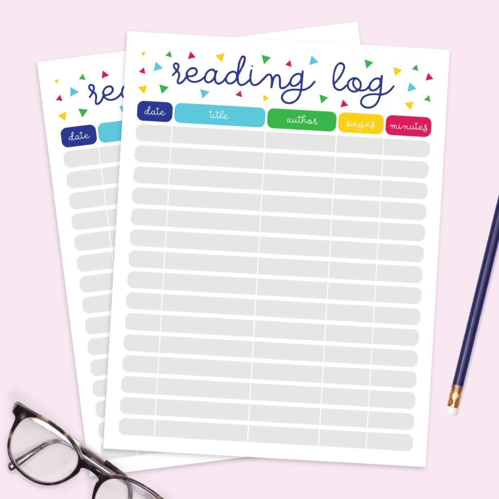printable reading logs